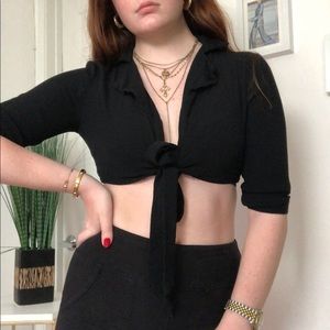 Black tie top